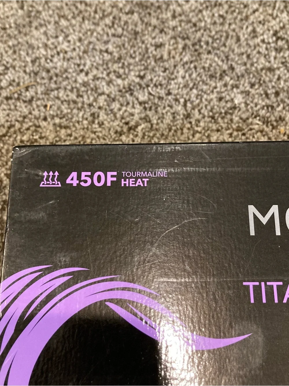 Moroccan Hit Titanium Hair Straightener 1” Plates 450°F Salon Flat Iron